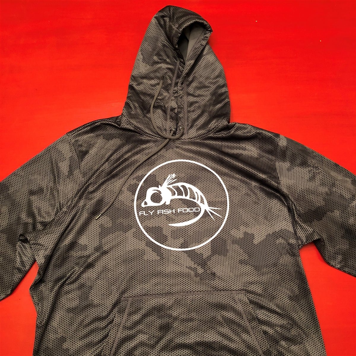 Fly Fish Food Camo Logo Hoodie (Lightweight) - Image 3