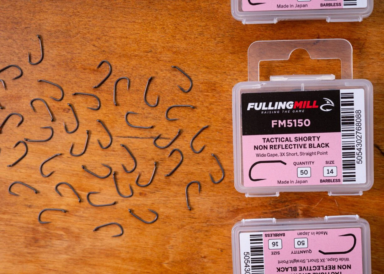 Fulling Mill 5150 Tactical Shorty Non-Reflective Black Hook - Barbless - Image 4
